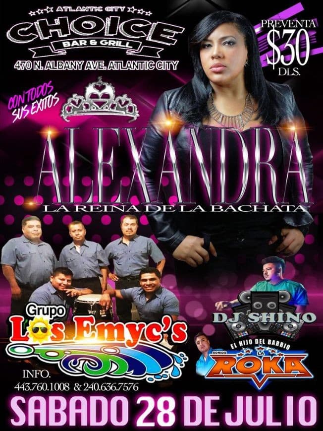 Event - Alexandra La Reyna De La Bachata en Atlantic City,NJ - Atlantic City, New Jersey - July 28, 2018 | concert tickets