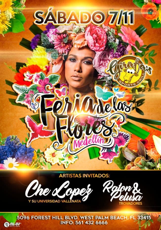 Event - FERIA de las FLORES MEDELLIN - West Palm Beach, Florida - August 11, 2018 | concert tickets