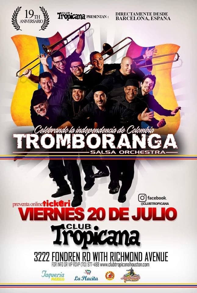 Event - Tromboranga - Houston, Texas - 20 de julio de 2018 | concert tickets