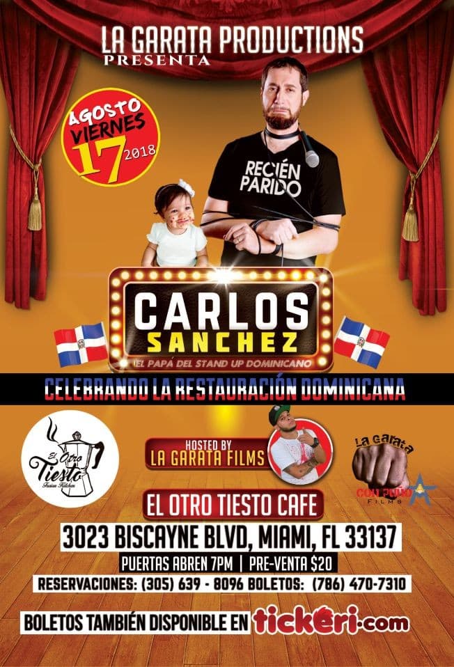 Event - Carlos Sanchez "Recién Parido" - Miami, Florida - August 17, 2018 | concert tickets