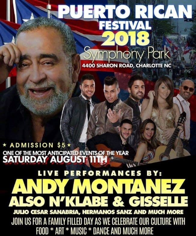 Event - Puerto Rican Festival 2018 - Charlotte, North Carolina - August 11, 2018 | concert tickets