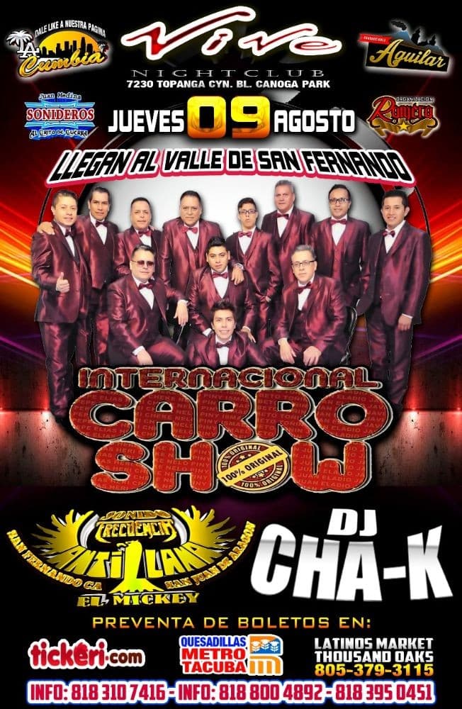 Event - Internacional Carro Show en Canoga Park,CA - Los Angeles, California - August 9, 2018 | concert tickets