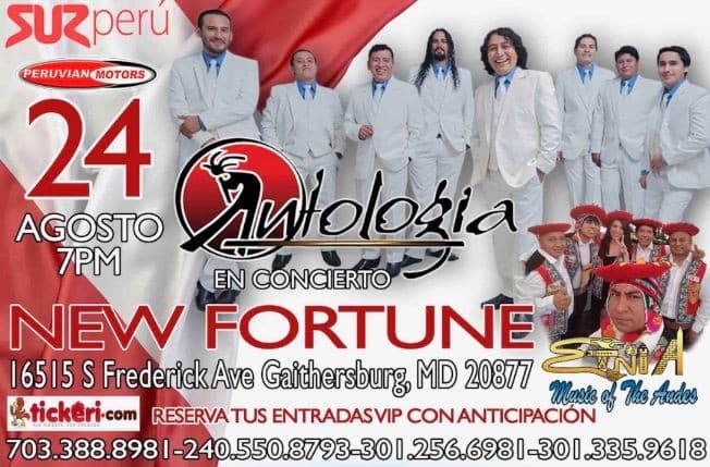 Event - Antologia en Gaithersburg,MD - Gaithersburg, Maryland - August 24, 2018 | concert tickets