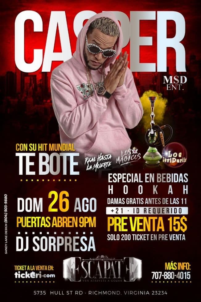 Event - Casper - Richmond, Virginia - August 26, 2018 | concert tickets