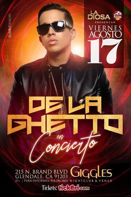 Event - DE LA GHETTO EN LOS ANGELES - Glendale, California - 17 de agosto de 2018 | concert tickets