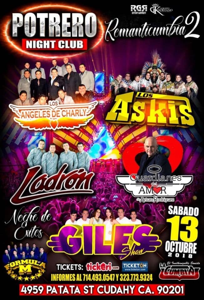 Event - Romanticumbia #2 en Los Angeles - Cudahy, California - October 13, 2018 | concert tickets