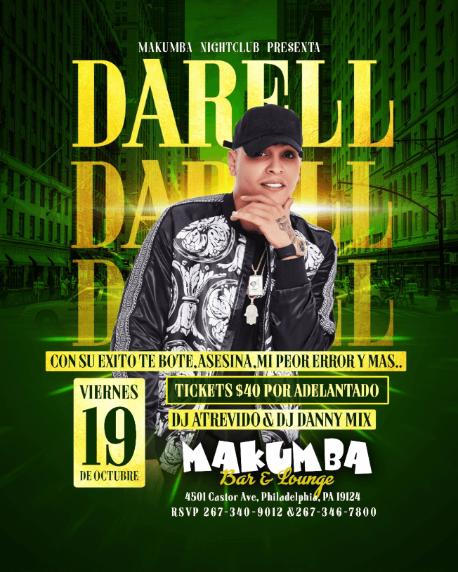 Event - Darell En Philadelphia,PA - Philadelphia, Pennsylvania - October 19, 2018 | concert tickets