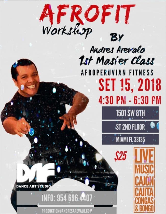 Event - AfroFit Workshop Master Class - MIAMI, Florida - September 15, 2018 | concert tickets