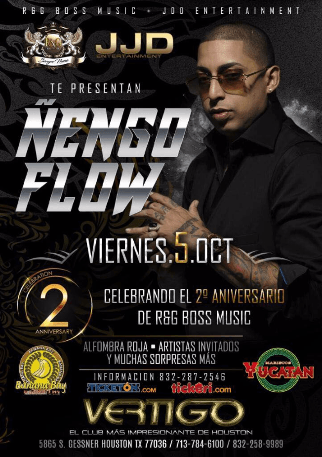 Event - Ñengo Flow En Houston,TX - Houston, Texas - October 5, 2018 | concert tickets