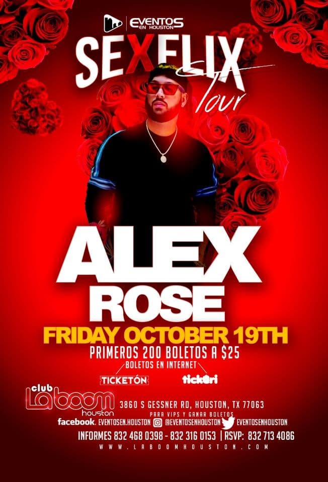 Event - ALEX ROSE - Houston, Texas - October 19, 2018 | concert tickets