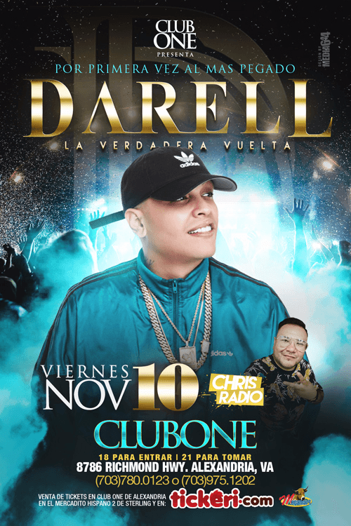 Event - Darell En Alexandria,VA - Alexandria, Virginia - 10 de noviembre de 2018 | concert tickets