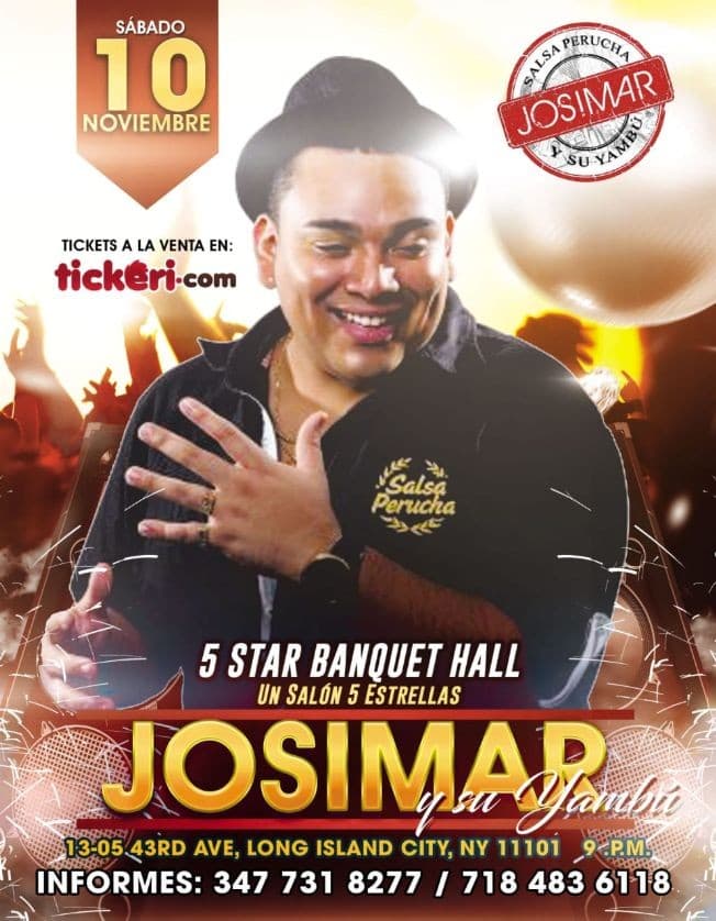 Event - Josimar Y Su Yambú En NEW YORK - Long Island City, New York - November 10, 2018 | concert tickets