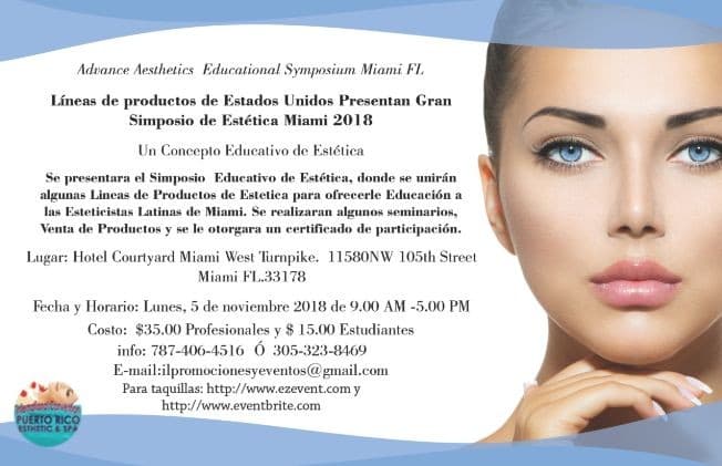 Event - Advanced Aesthetics Education Symposium Miami FL. Usa 2018 - Miami, Florida - November 5, 2018 | concert tickets