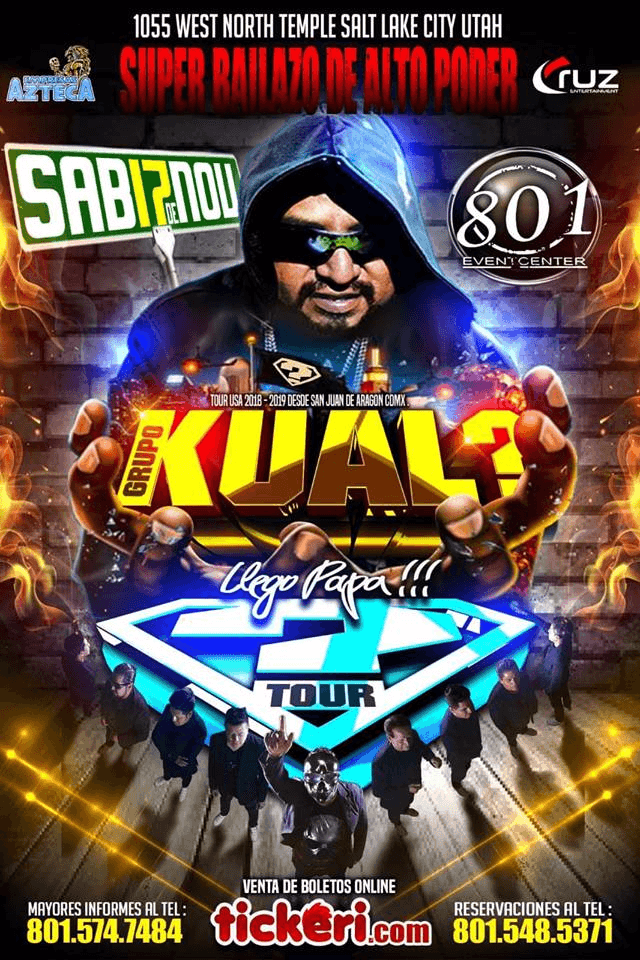Event - Kual? En Salt Lake City,UT - Long Beach, California - November 17, 2018 | concert tickets