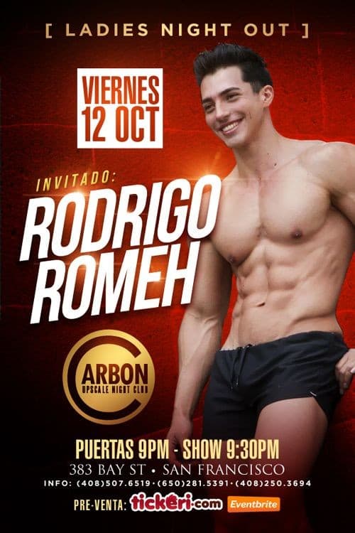 Event - Rodrigo Romeh en San Francisco - San Francisco, California - October 12, 2018 | concert tickets