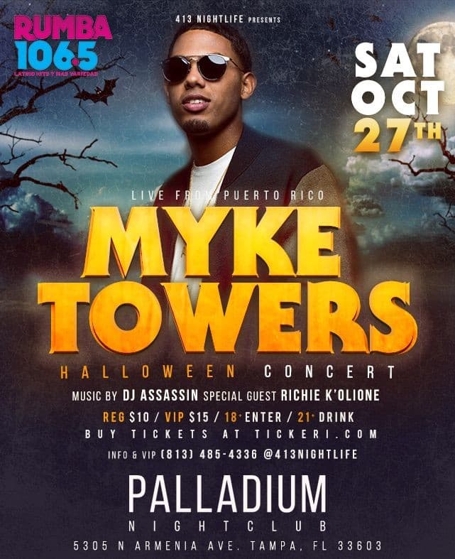 Event - Myke Towers Live In Concert - Tampa, Florida - October 27, 2018 | concert tickets