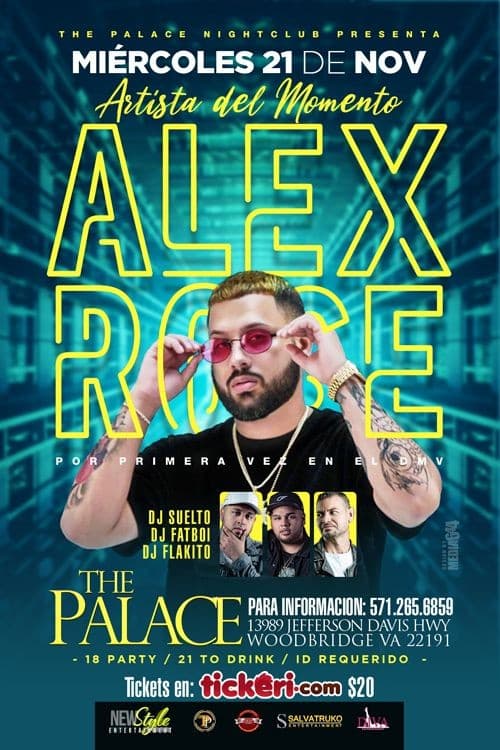 Event - Alex Rose En Woodbridge,VA - Woodbridge, Virginia - November 21, 2018 | concert tickets