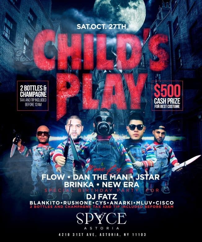 Event - FREE Costume Party @ SPYCE by King Sanjo Saturday October 27th - Astoria, New York - October 27, 2018 | concert tickets