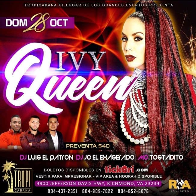 Event - Ivy Queen en Richmond,VA - Richmond, Virginia - October 28, 2018 | concert tickets