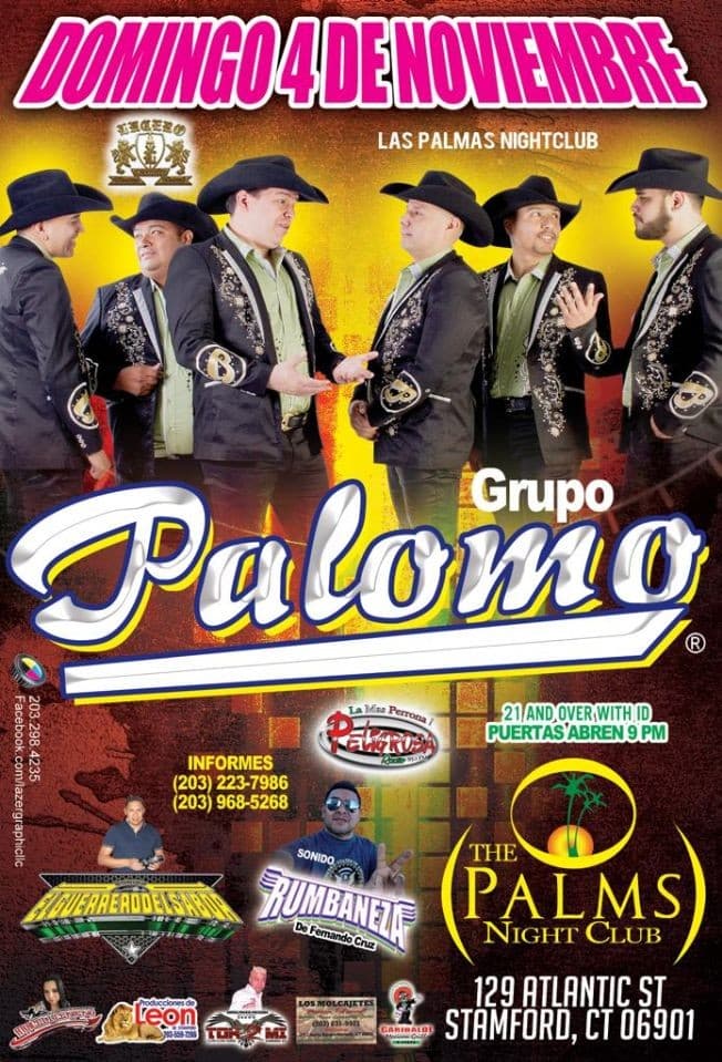 Event - Grupo Palomo en Stamford,CT - Stamford, Connecticut - November 4, 2018 | concert tickets
