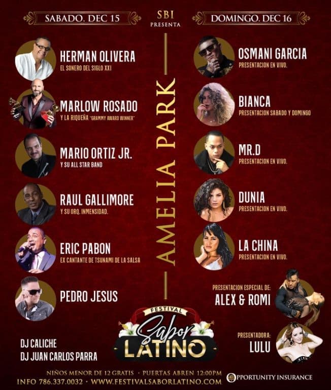 Event - Sabor Latino En Hialeah,FL - Sabado- CANCELADO - Hialeah, Florida - December 15, 2018 | concert tickets