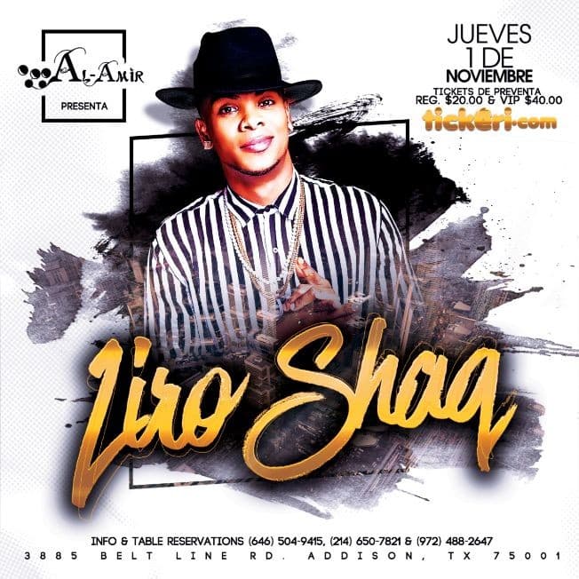 Event - Liro Shaq- CANCELED - Addison, Texas - November 1, 2018 | concert tickets