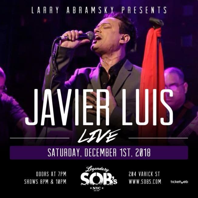 Event - Javier Luis w/ Music By: DJ Angel Caragena - New York, New York - December 1, 2018 | concert tickets