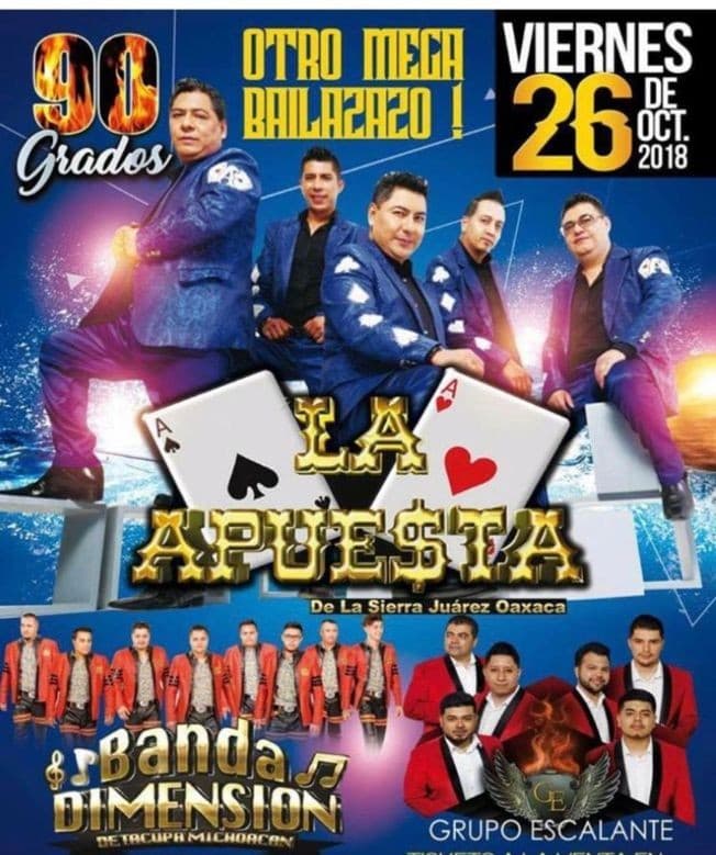 Event - La Apuesta y Banda Dimension en Manassas,VA - Manassas, Virginia - 26 de octubre de 2018 | concert tickets