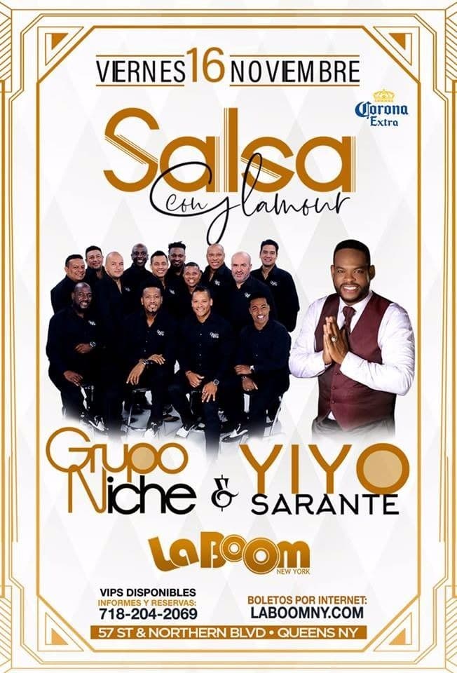 Event - GRUPO NICHE Y YIYO SARANTE EN QUEENS, NY - Woodside, New York - November 16, 2018 | concert tickets