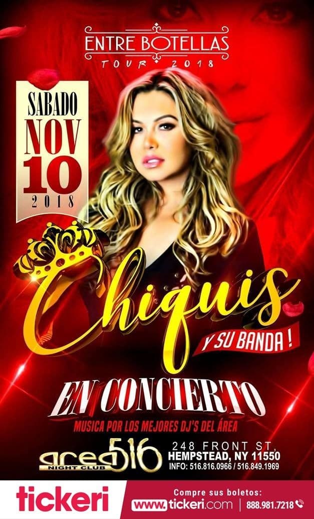 Event - CHIQUIS Y SU BANDA EN CONCIERTO EN HEMSTEAD, NY - Hempstead, New York - November 10, 2018 | concert tickets