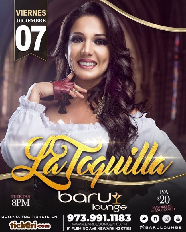 Event - LA TOQUILLA - Newark, New Jersey - 7 de diciembre de 2018 | concert tickets