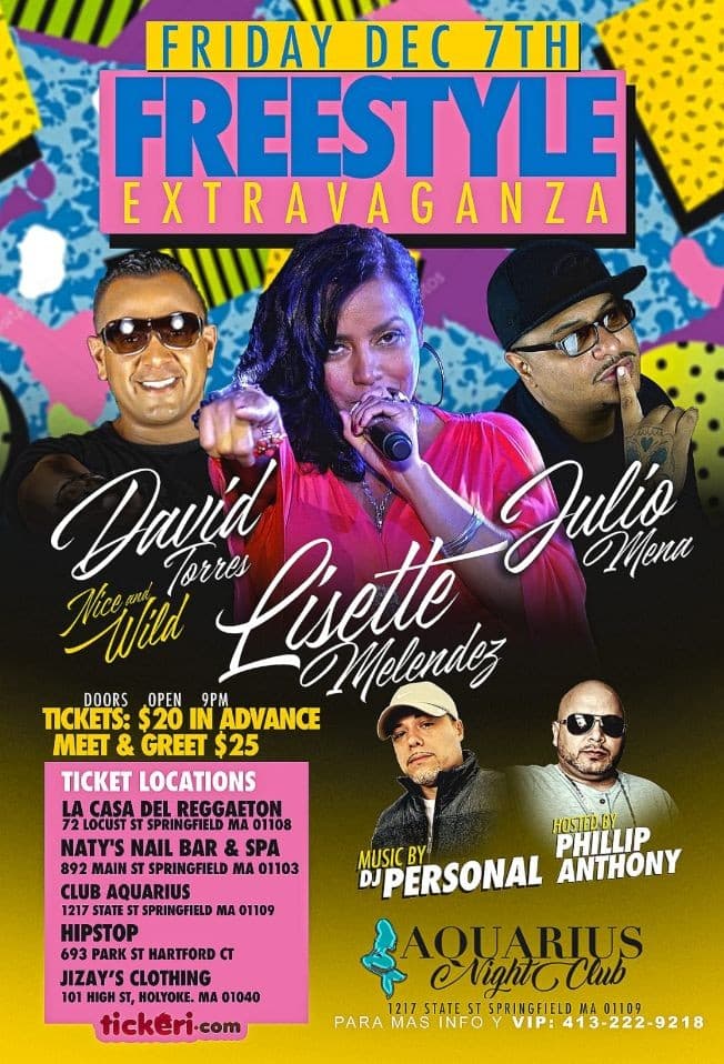 Event - FREESTYLE EXTRAVAGANZA - Springfield, Massachusetts - December 7, 2018 | concert tickets