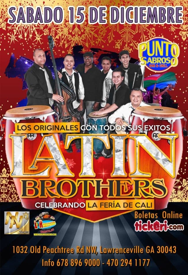 Event - THE LATIN BROTHERS en ATLANTA DIC 15 FERIA DE CALI - Lawrenceville, Georgia - December 15, 2018 | concert tickets