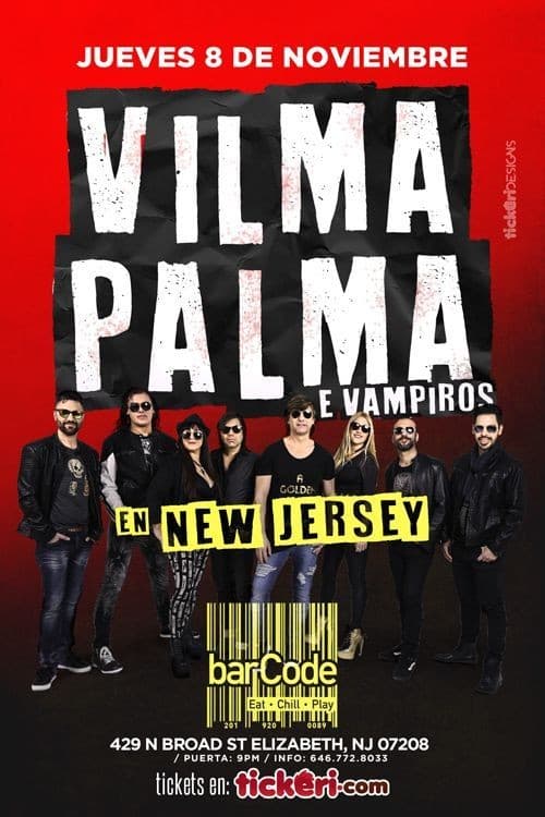 Event - Vilma Palma E Vampiros En Elizabeth,NJ - Elizabeth, New Jersey - November 8, 2018 | concert tickets