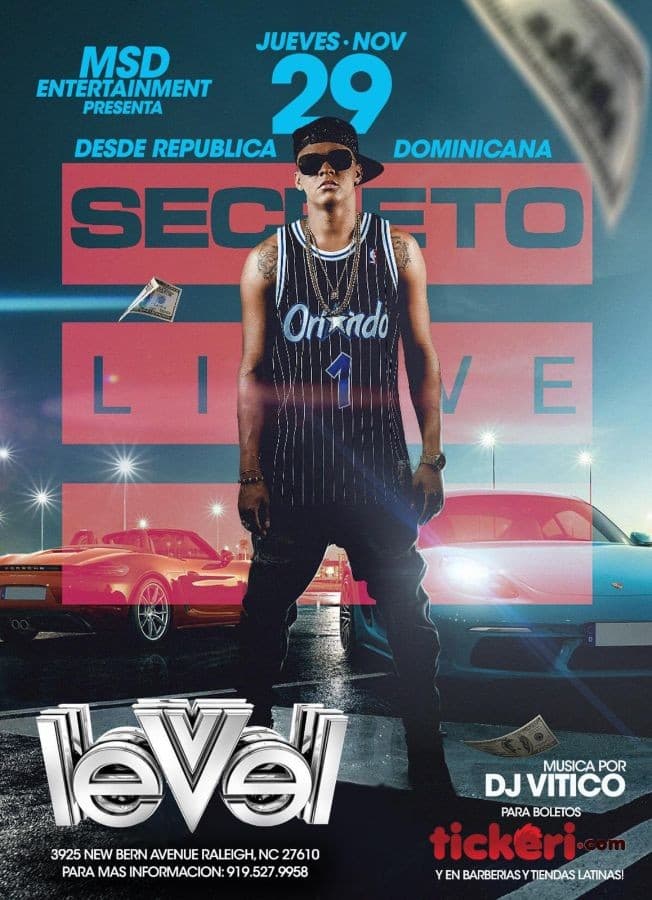 Event - Secreto El Famoso. Biberon - Raleigh, North Carolina - 29 de noviembre de 2018 | concert tickets