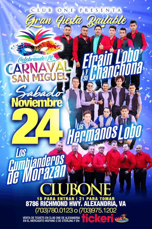 Event - Carnaval de San Miguel en Alexandria,VA - Alexandria, Virginia - November 24, 2018 | concert tickets