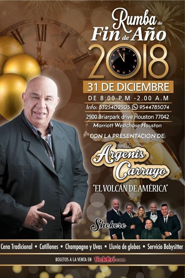 Event - Rumba de Fin de Año 2018 en Houston,TX - Houston, Texas - December 31, 2018 | concert tickets
