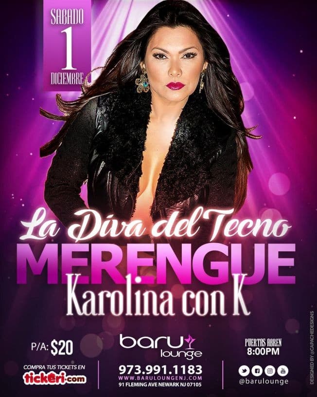 Event - La Diva Del Tecno Karolina con K - Newark, New Jersey - December 1, 2018 | concert tickets