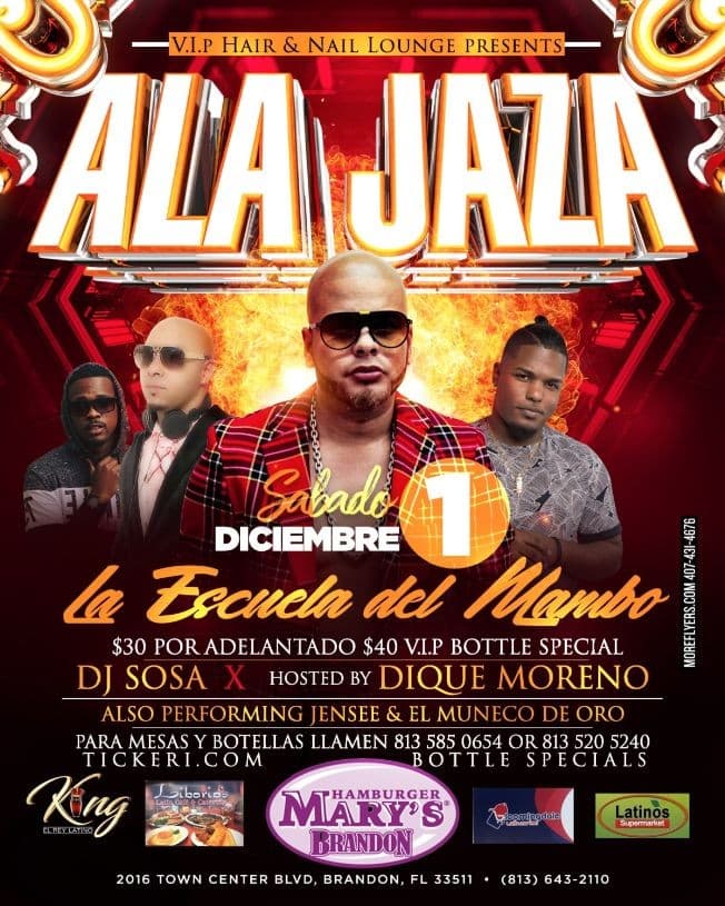 Event - Ala Jaza En Concierto - Brandon, Florida - 1 de diciembre de 2018 | concert tickets
