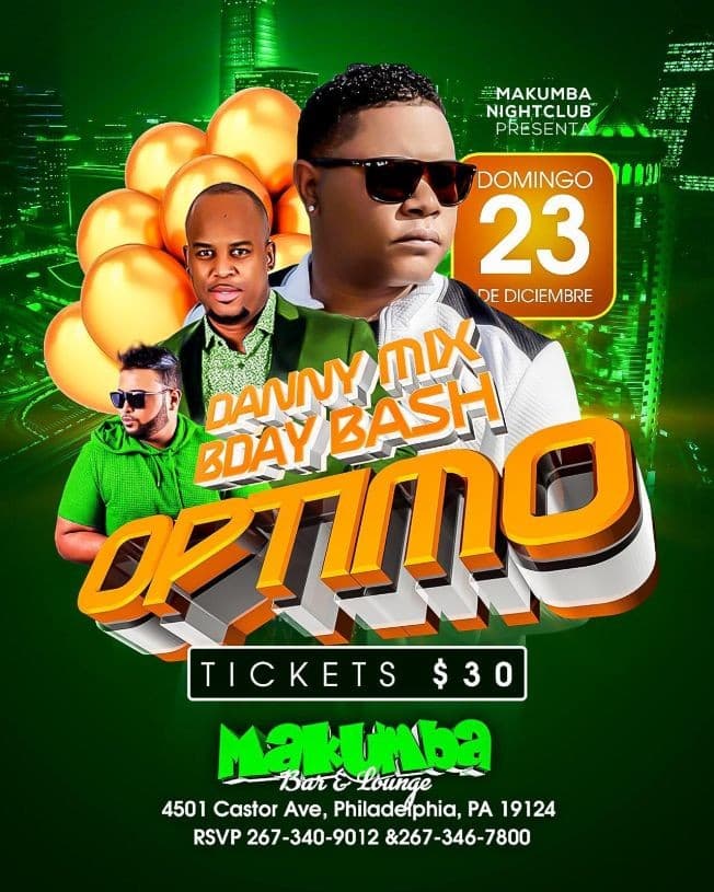 Event - Optimo en Philadelphia,PA - Philadelphia, Pennsylvania - December 23, 2018 | concert tickets