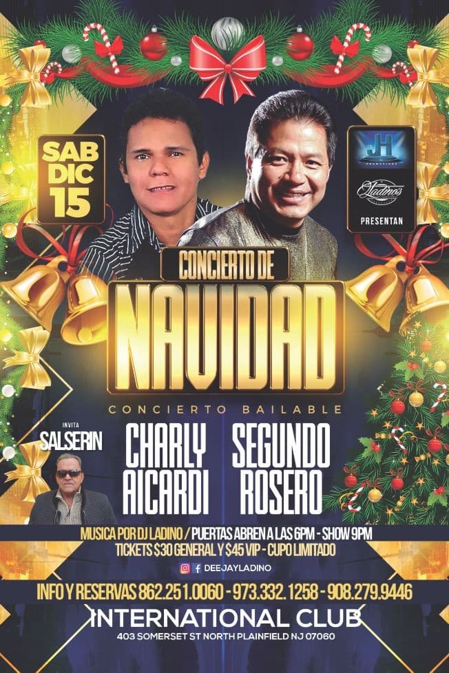 Event - SEGUNDO ROSERO & CHARLY AICARDI - North Plainfield, New Jersey - December 15, 2018 | concert tickets