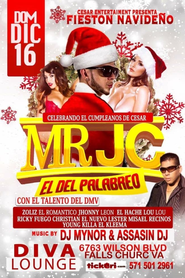 Event - MR. JC El Del Palabreo en Falls Church,VA - Falls Church, Virginia - December 16, 2018 | concert tickets