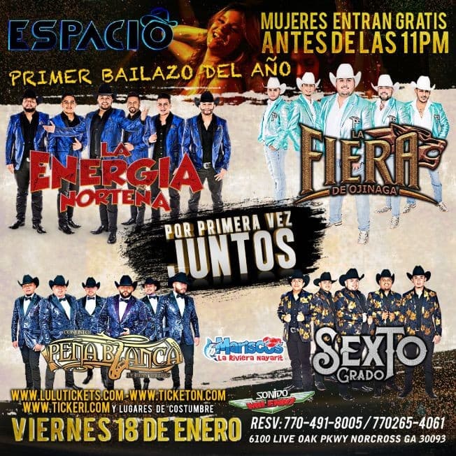 Event - Primer Bailazo del Año 2019! - Norcross, Georgia - January 18, 2019 | concert tickets