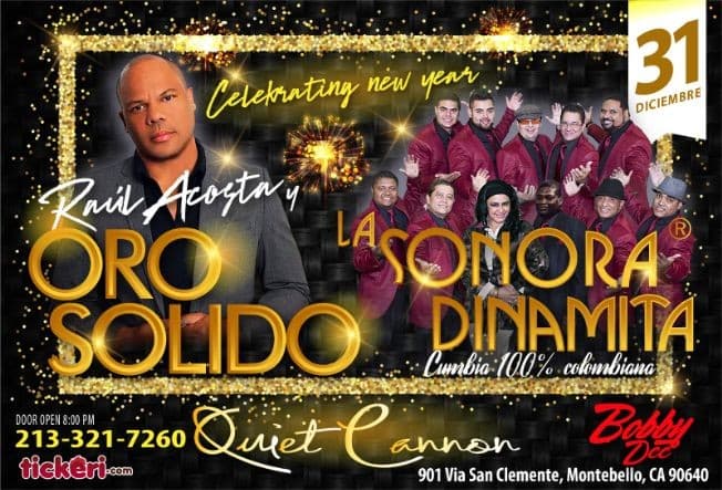 Event - Oro Solido & La Sonora Dinamita en Montebello,CA - Montebello, California - December 31, 2018 | concert tickets