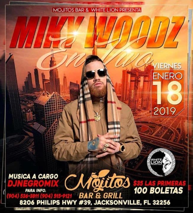Event - Miky Woodz en Jacksonville,FL - Jacksonville, Florida - January 18, 2019 | concert tickets
