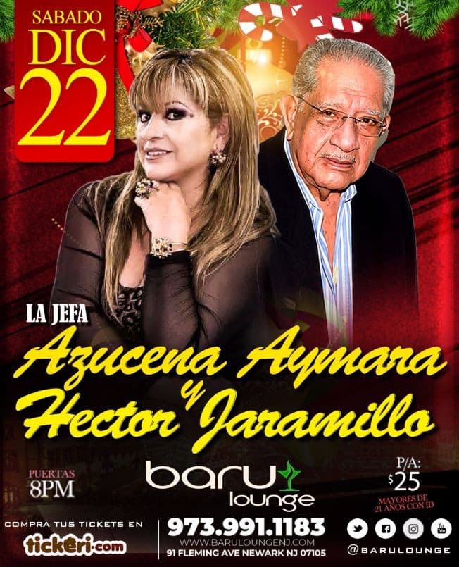 Event - Azucena Aymara & Hector Jaramillo - Newark, New Jersey - December 22, 2018 | concert tickets
