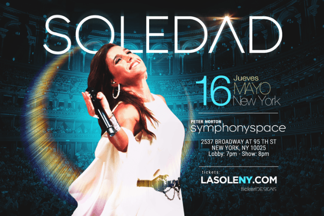 Event - Soledad en New York - New York, New York - May 16, 2019 | concert tickets