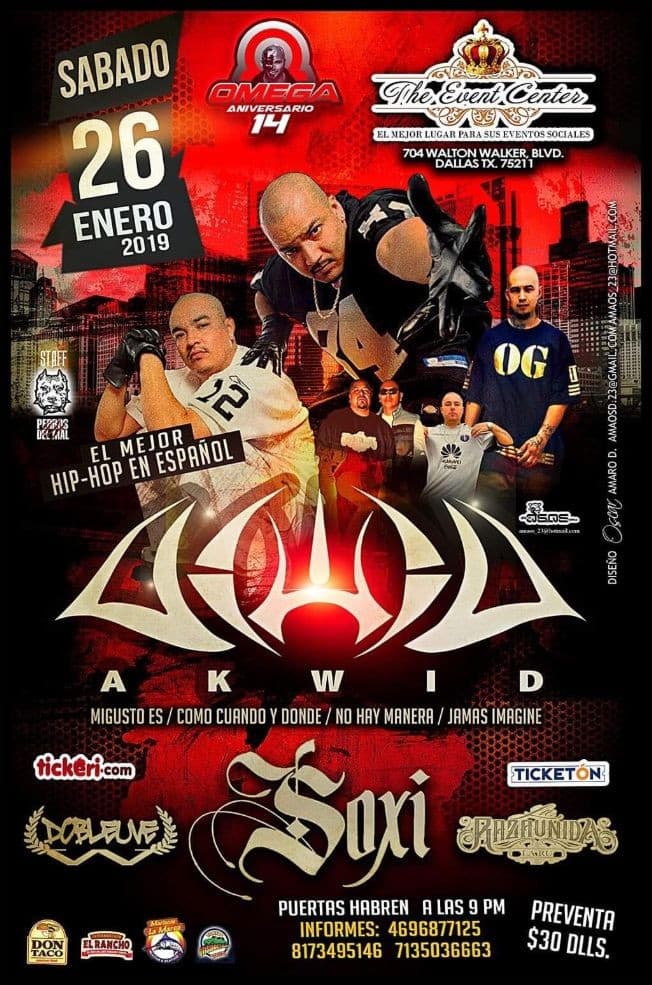 Event - Akwid en Dallas,TX - Dallas, Texas - January 26, 2019 | concert tickets