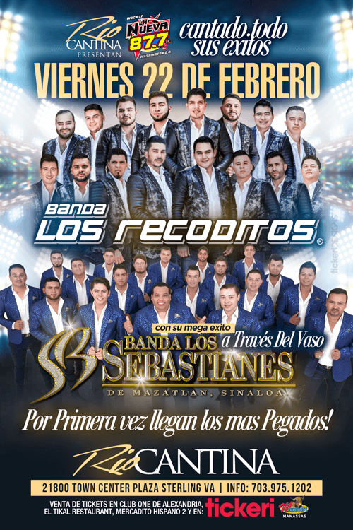 Event - Banda Los Recoditos & Banda Los Sebastianes en Sterling,VA - Sterling, Virginia - February 22, 2019 | concert tickets