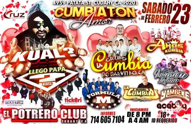 Event - Grupo Kual?, Grupo La Cumbia & Mas en Cudahy,CA - Cudahy, California - February 23, 2019 | concert tickets
